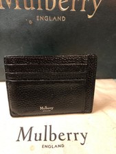 Mulberry Black Card Holder
