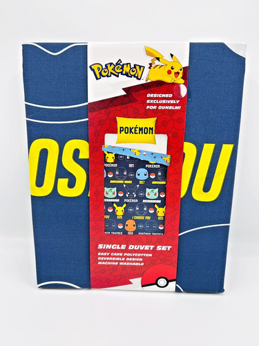 Pokémon single bedding - pokémon,