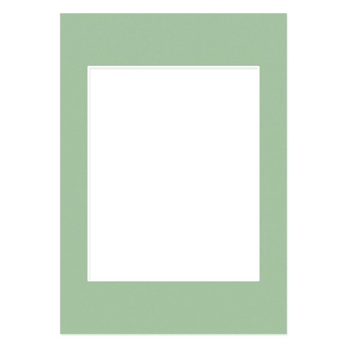 Sage green picture mounts - picture,