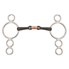 Shires Three Ring Sweet Iron Ring Dutch Gag with Lozenge 