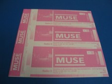 MUSE 3 TICKETS PROMOTER PROOFS NOT NUMBERED BARCELONA 2003 TOUR