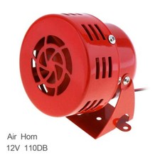 12V Red Air Raid Siren Horn