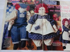 RAG DOLLS & CLOTHES TOY  SEWING PATTERN