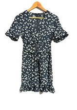 PLT Navy Ditsy Floral Lace Up