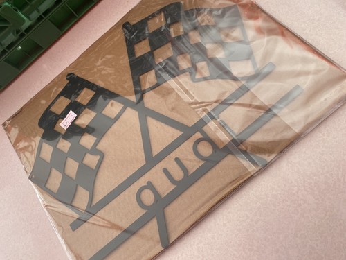 Audi check flag metal sign - audi,