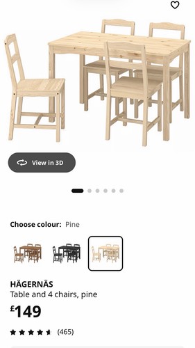 Ikea hagernas pine table and - hagernas,