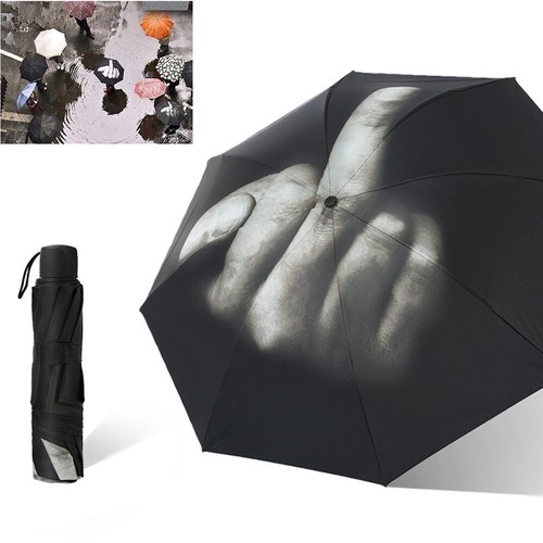 Folding black umbrella travel - black,