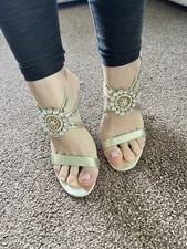 Faith Gold Sandals Heels