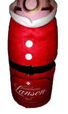 LANSON  SANTA CLAUS CHAMPAGNE  BOTTLE COVER CHILLER NEW NO CHAMPAGNE INCLUDED