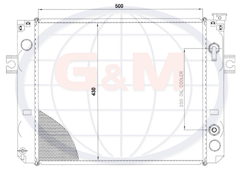 Radiator for forklift truck - radiator,