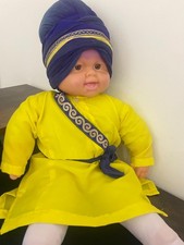 Sikh Doll Khalsa Traditional Attire with Turban For kids and learning