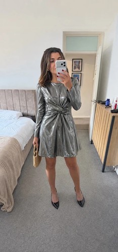 Zara silver metallic - silver,