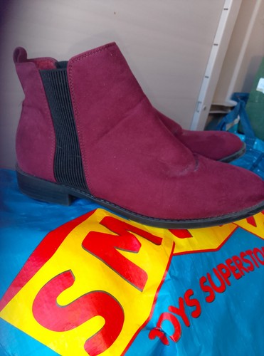 Primark women burgundy suede - primark,