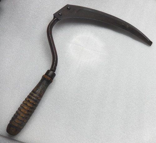 Vintage hand scythe sickle - vintage, old