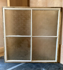 Reclaimed Large 117cm x 117cm Square Edwardian Window w Original Muranese Glass