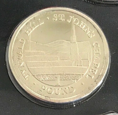 Isle man pound coin - man, 2014