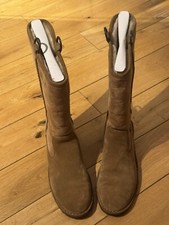 Chestnut W Daphne suede UGG boots with fur lining