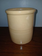 Vintage T G Green Ltd 5.25" Yellow Ware Crock