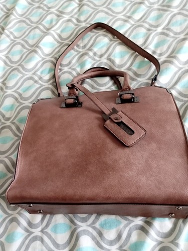 Brown mink handbag - brown/mink,