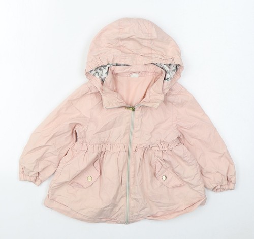 Girls pink parka - h&m,