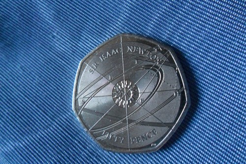 Sir isaac newton 2017 50p - sir,