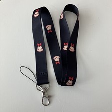Disney Inspired Minnie Mouse UK WDW  Lanyard Neck Strap holder Keycard chain  