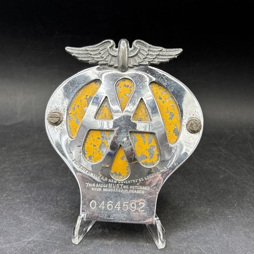 Car grill badge - aa, members