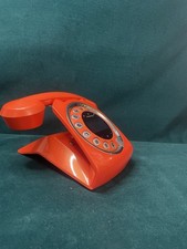 Sagemcom Sixty Digital Cordless Retro Style Orange Phone With Answering Machine