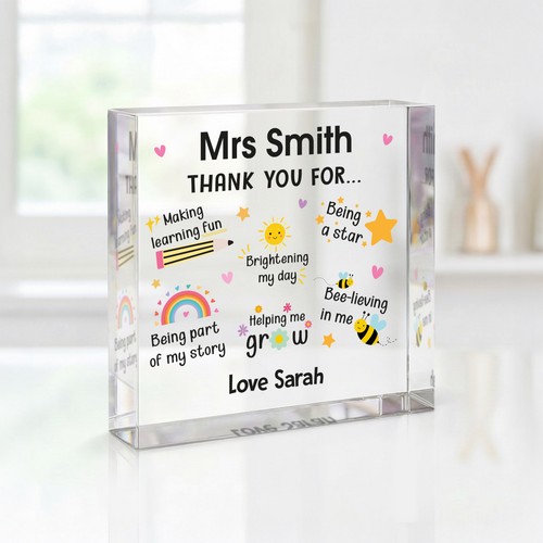 Teacher thank you - thank, gifts