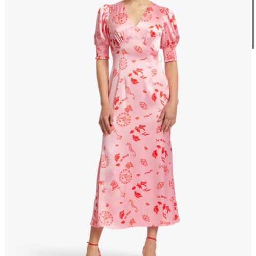 Never fully dressed satin - dressed, pink