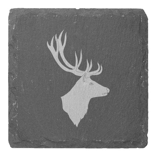 Stag head silhouette - head, silhouette'
