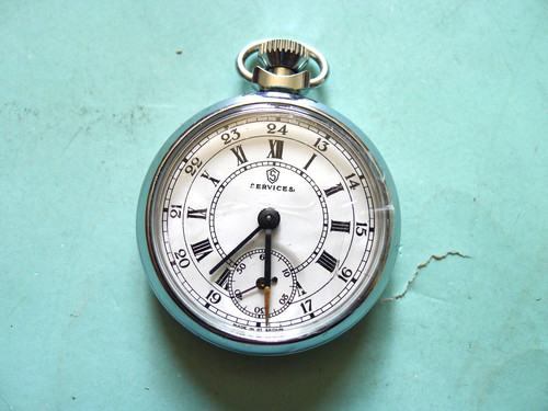 Service chrome hand wind gents - service,