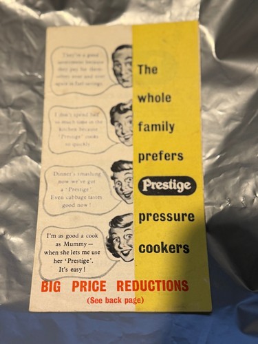 Vintage prestige pressure - vintage,