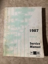 1987 Chevrolet Nova Service