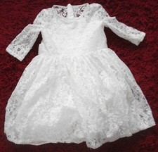 Off white lace flower girl dress age 4 years