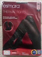 ESMARA THERMAL FOOTLESS TIGHTS ~ 60 DENIER ~ MEDIUM ~ 40/42 EURO ~ SHADE BLACK