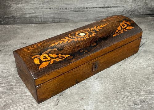 Antique mahogany box with - antique,
