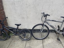 BMX bike black and gold AND/OR grey silver mountain bike 