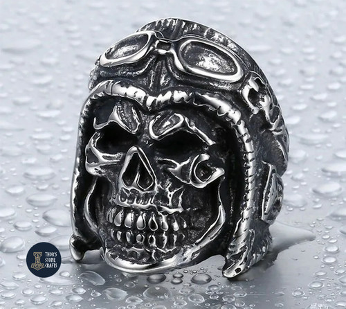 Skull aviator pilot war - war, ace
