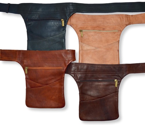 Organic leather hip bag bumbag - organic,
