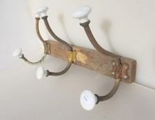 Victorian wooden coat rack - victorian,