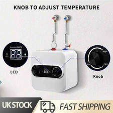 8L 1.5KW Electric Hot Water Heater Under Sink Small Water Tank Kitchen UK