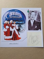 BING CROSBY "WHITE CHRISTMAS" FILM LEGEND HAND-SIGNED PHOTOCARD (3)