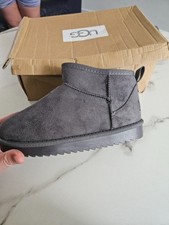 mini grey micro ugg boots size