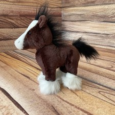 GANZ Webkinz Clydesdale Horse Soft Plush Toy "8