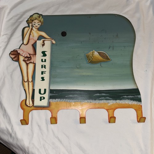 Metal sign beach surfs - beach, up