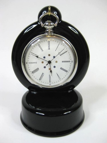 Black ceramic pocket watch - ceramic,