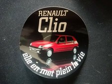 Renault Clio Promo Sticker Autocollant 1997 Rare Originale Genuine