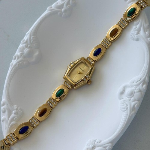 Gold plated multicoloured