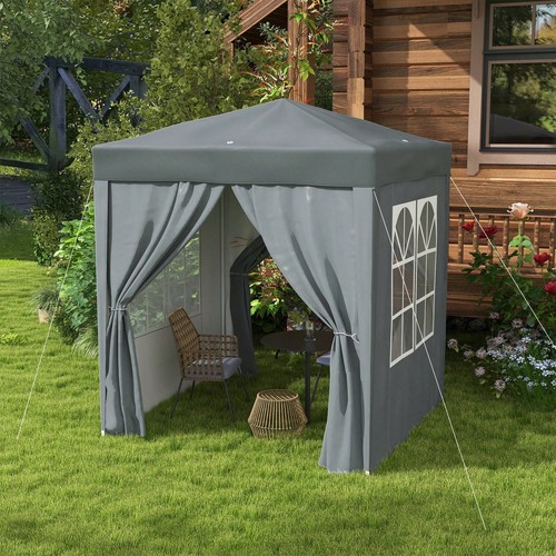 2x2m pop gazebo grey - gazebo,